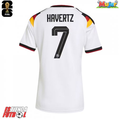 Alemania Kai Havertz #7 Primera Equipación Mujer Mundial 2026 Manga Corta